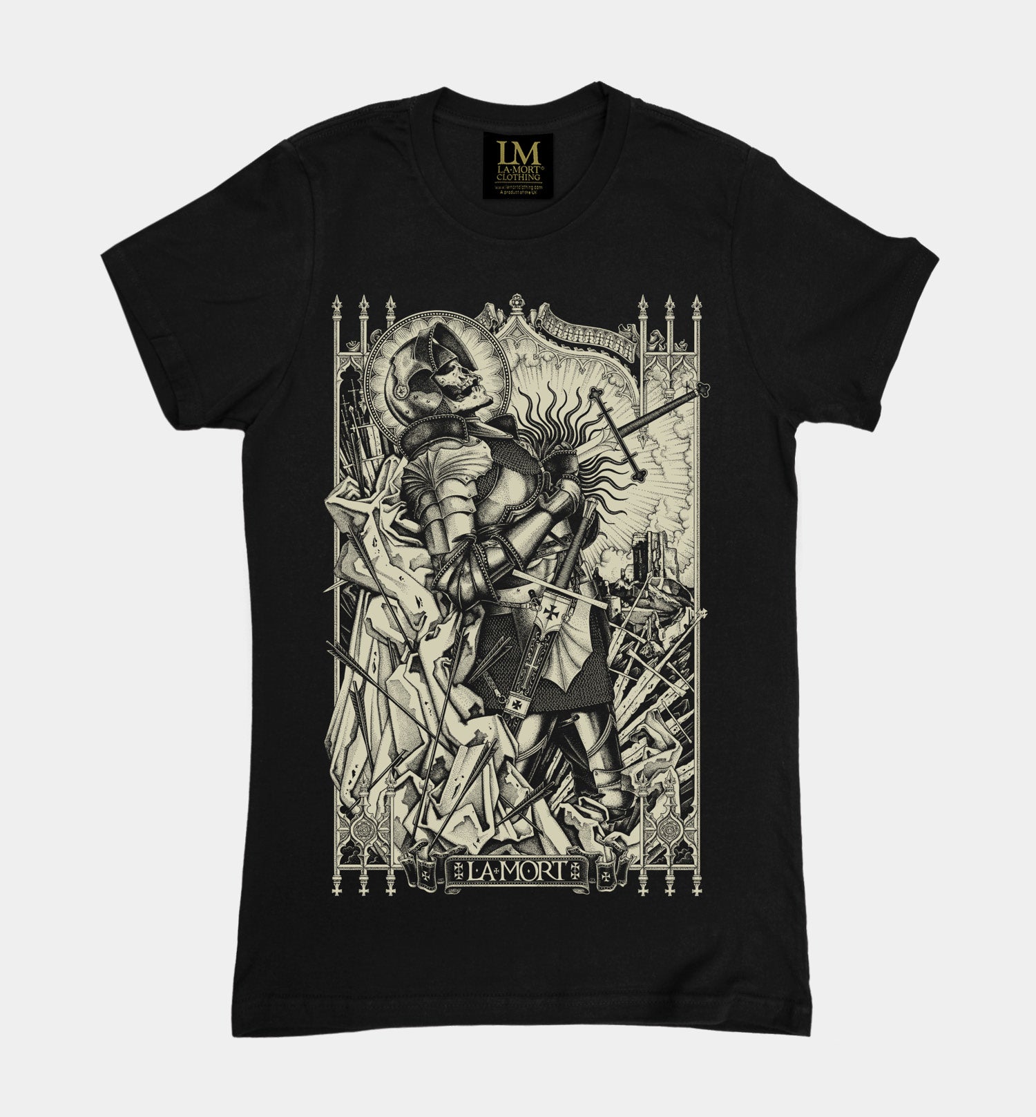 High Hope, Thunder and Oblivion Women’s Crew Neck T-shirt (BW/B)