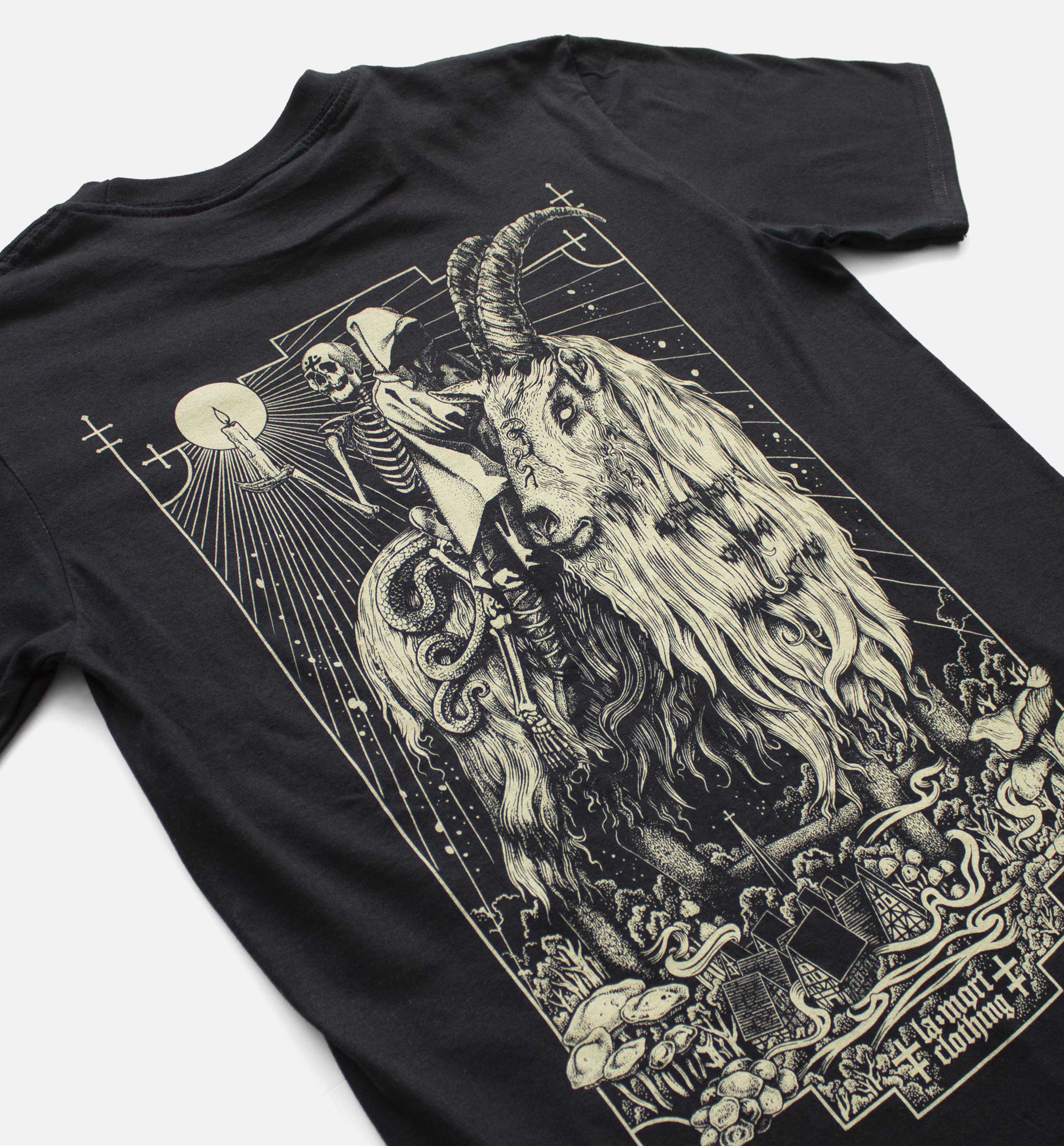 I Am The Ash Back Print T-shirt (BW/B)