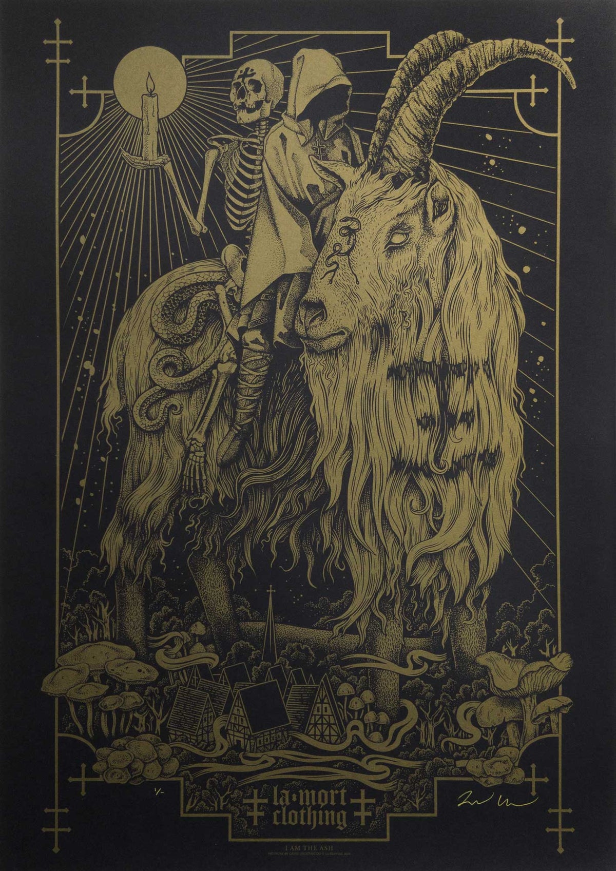 I Am The Ash Large Art Print