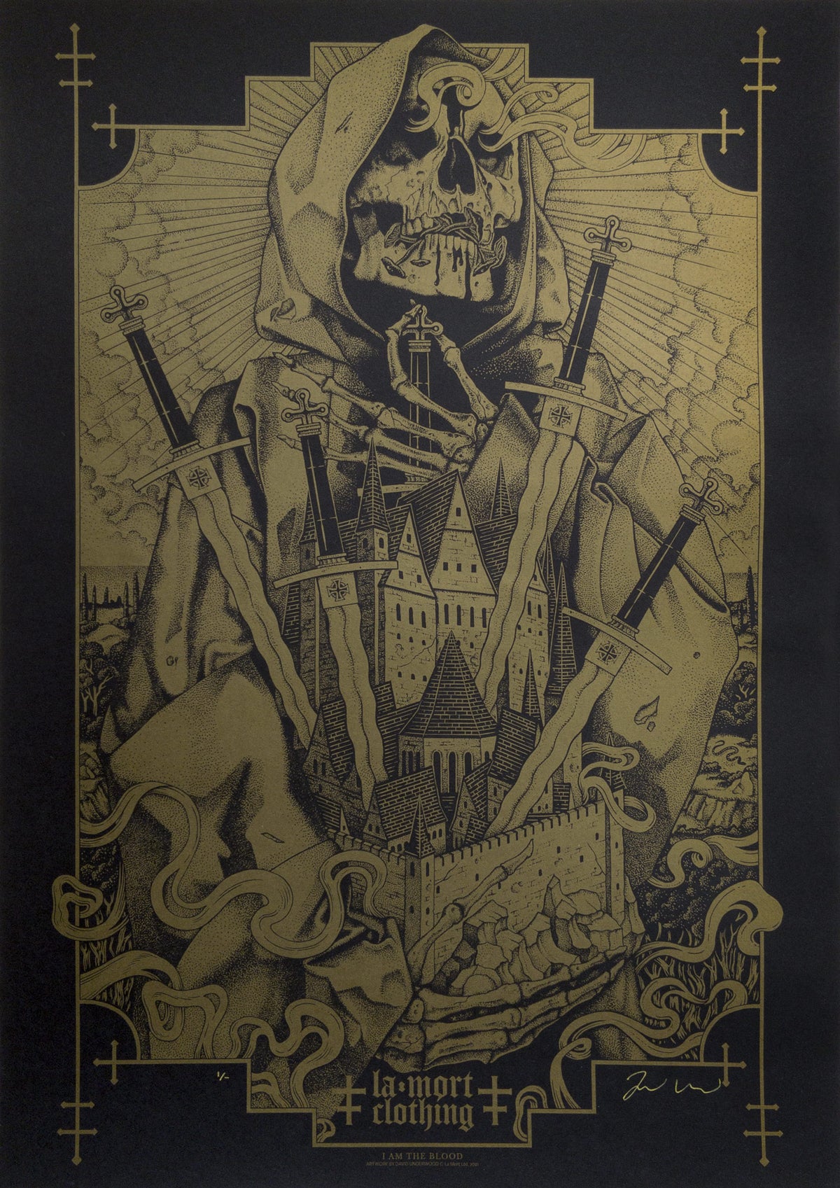 I Am The Blood Large Art Print