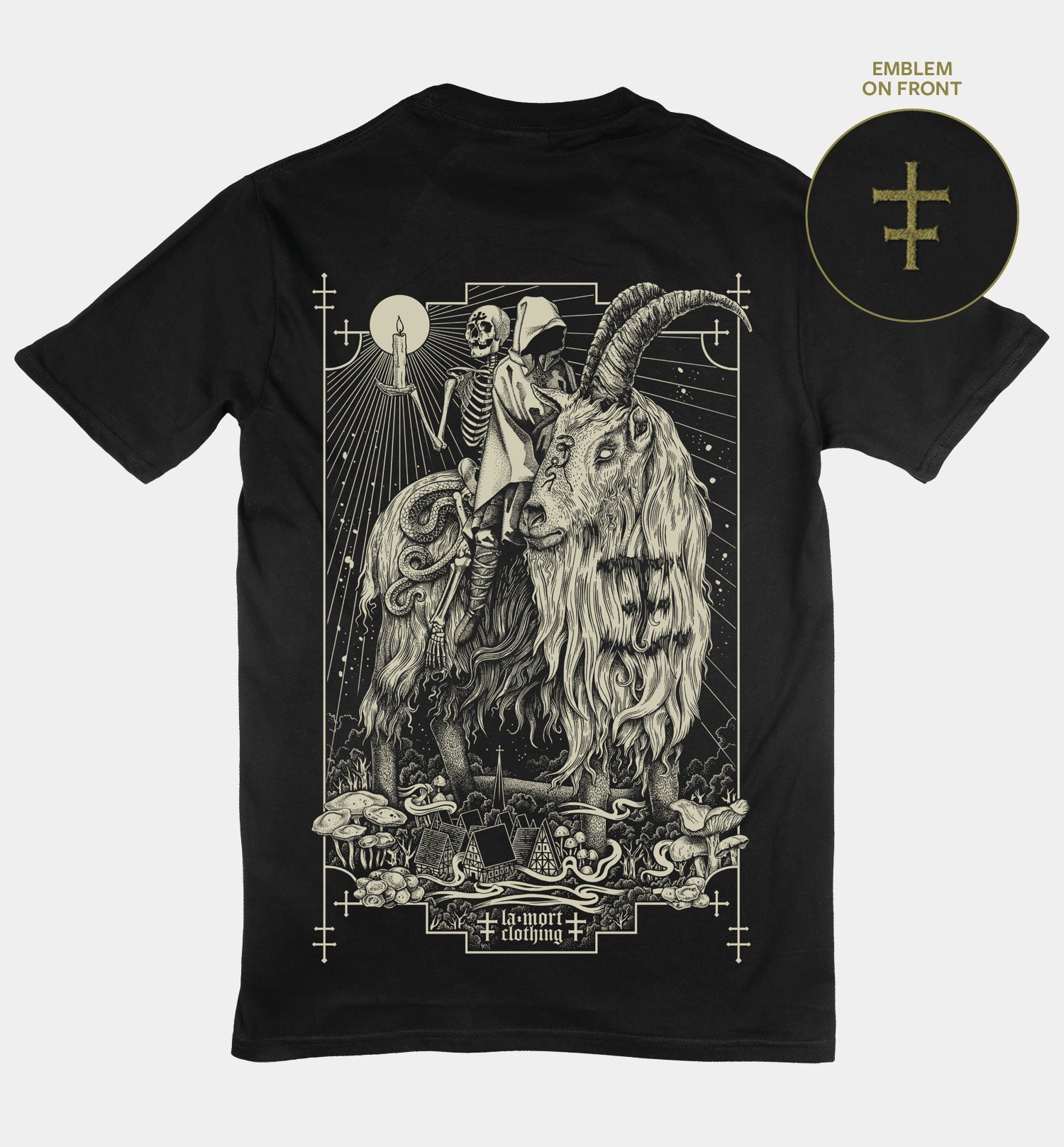 I Am The Ash Back Print T-shirt (BW/B)