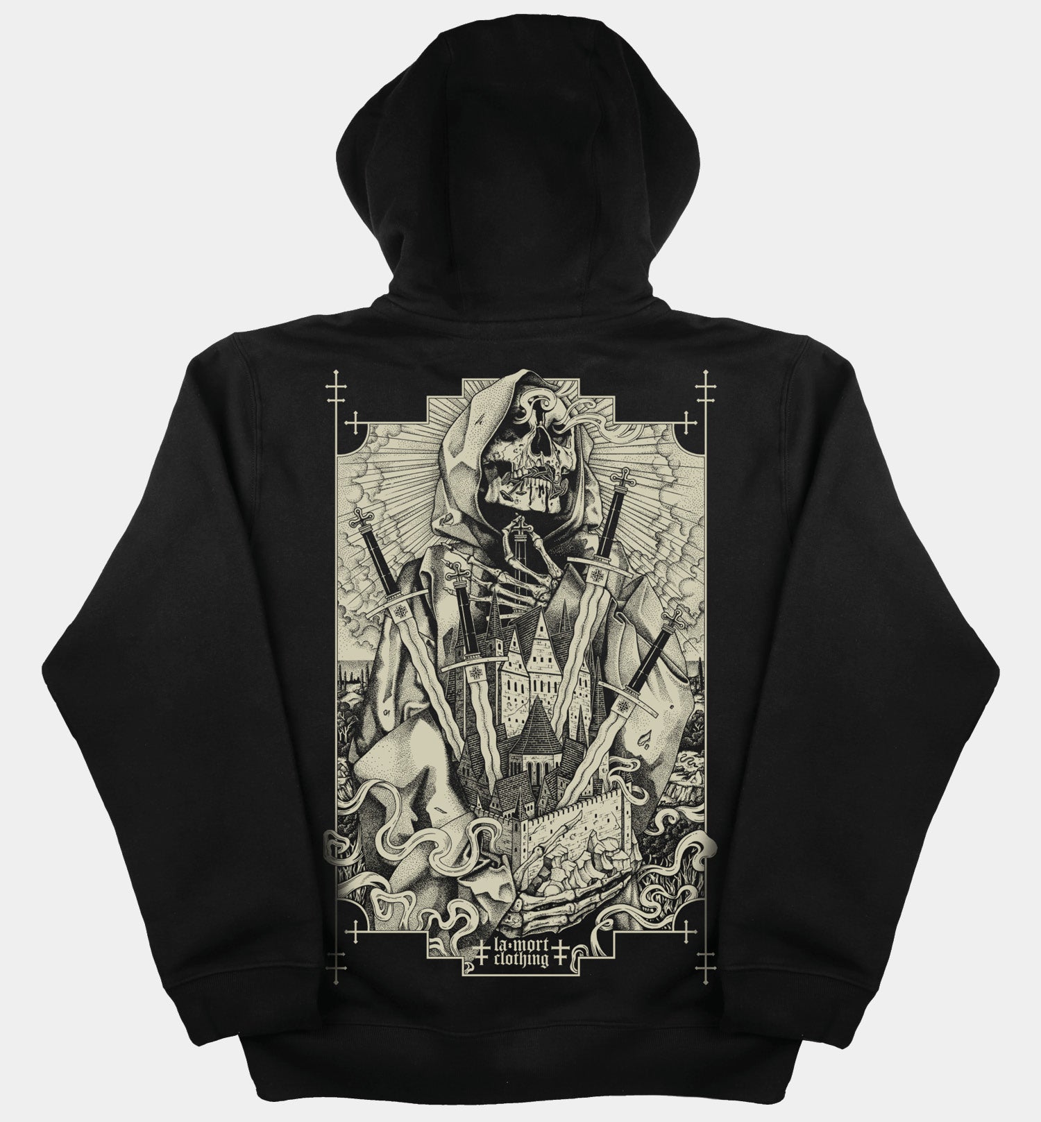 I Am The Blood Full-Zip Hoodie (BW/B)