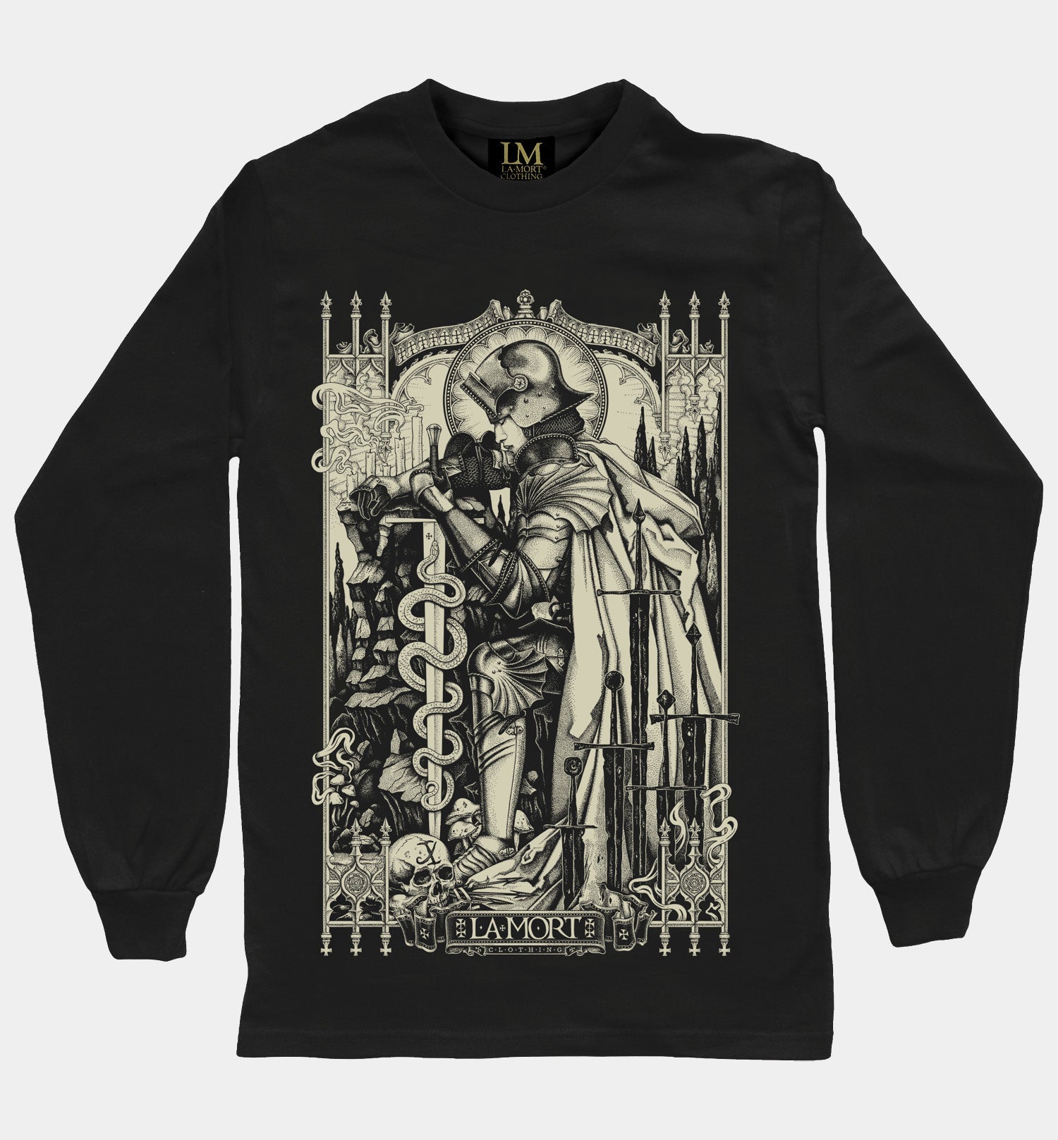 The Beguiling gothic Tattoo Men's Long Sleeve T-shirt by La Mort