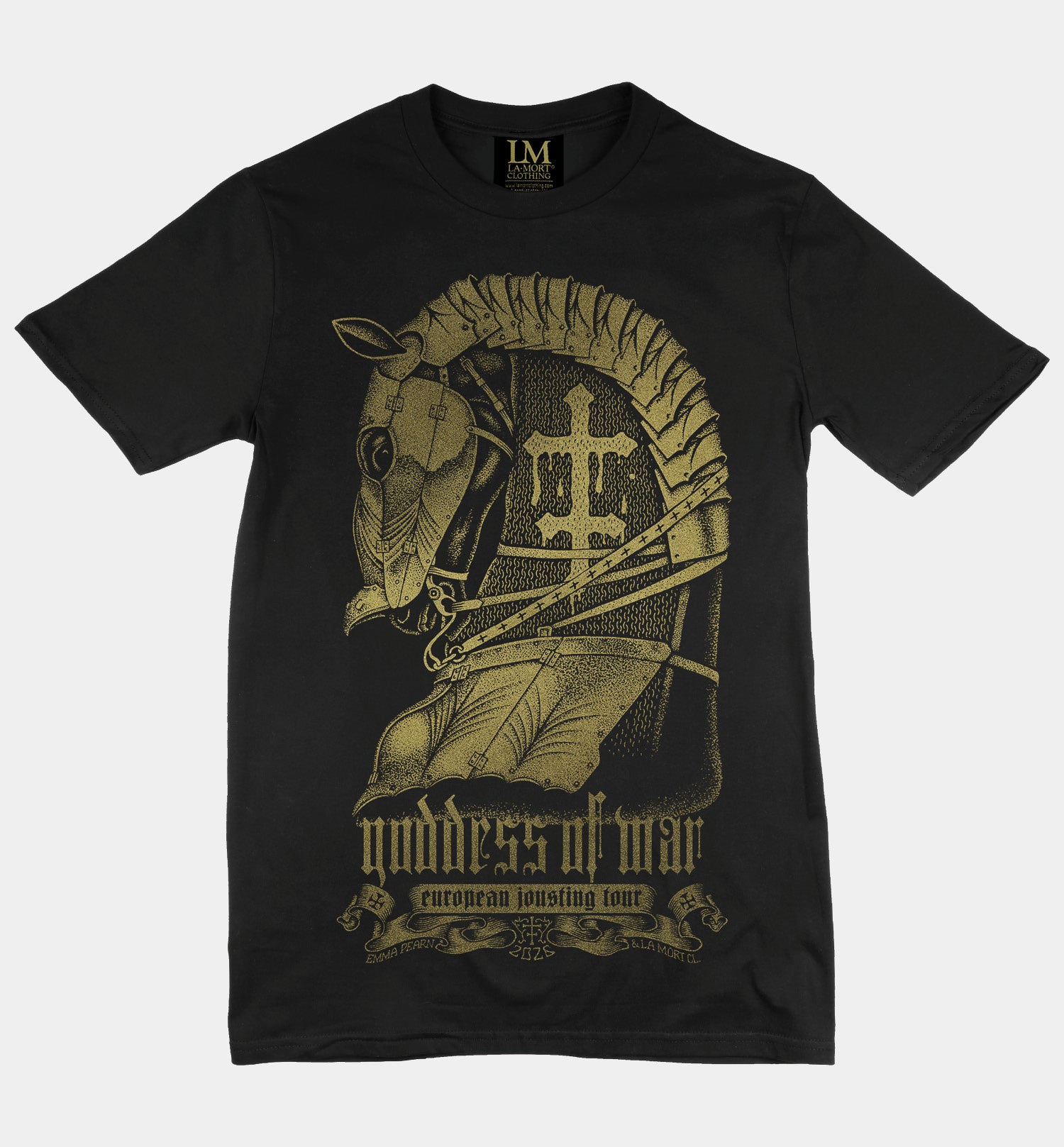 Goddess of War I Back Print T-shirt V2 (EG/B)