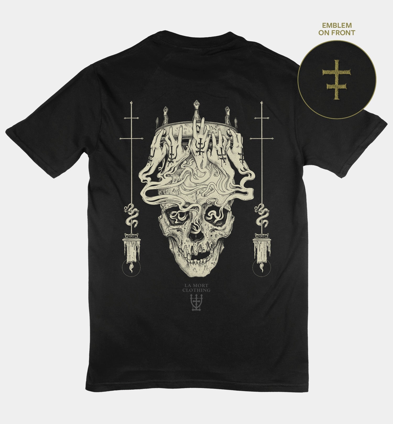 Icon King Back Print T-shirt (BW/B)