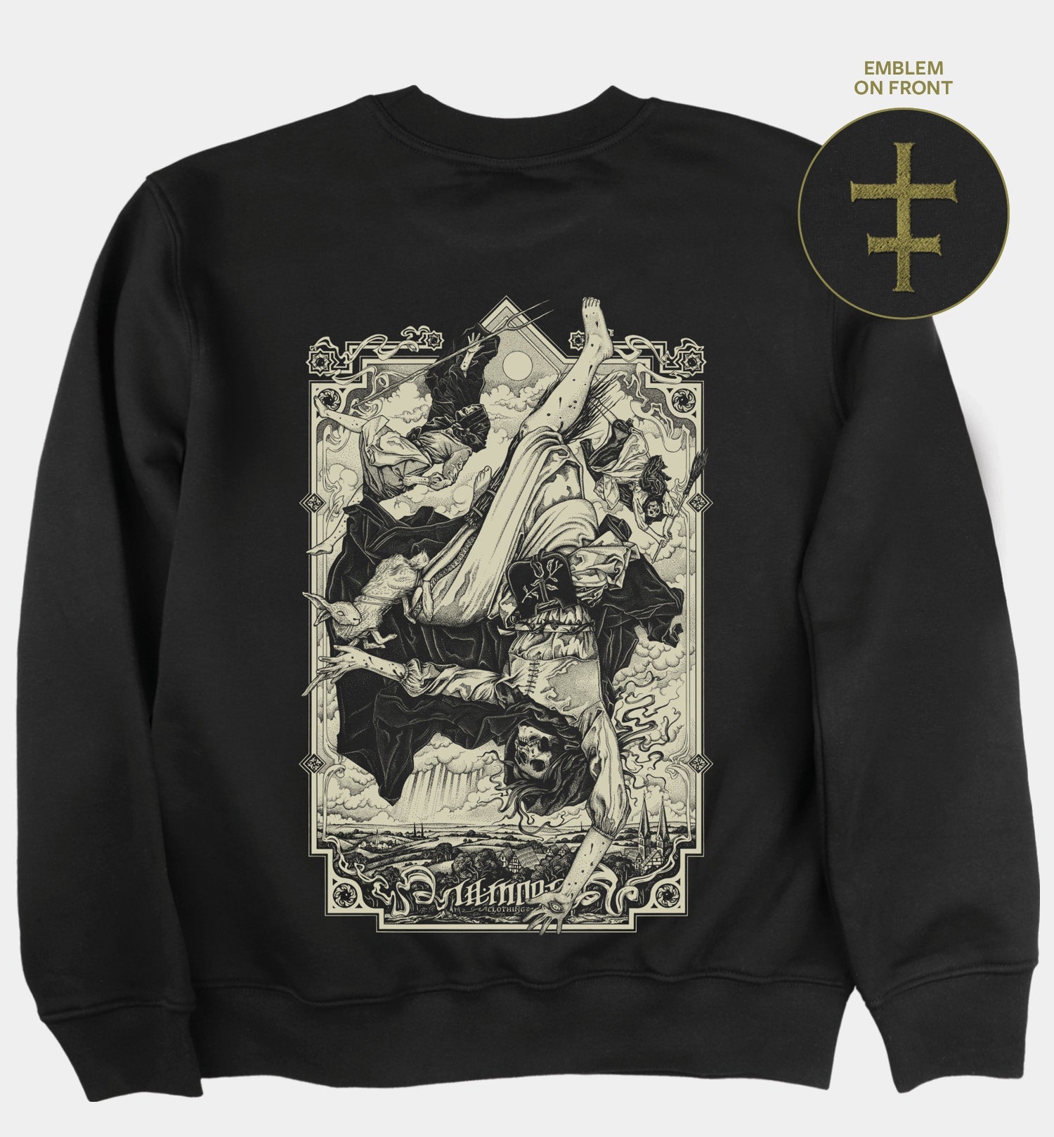 The Falling Sickness Back Print Sweatshirt (BW/B)