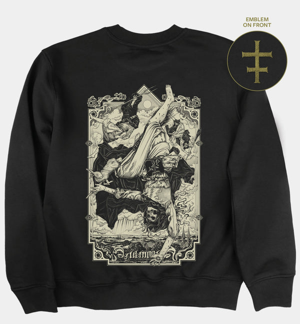 The Falling Sickness Back Print Sweatshirt (BW/B)