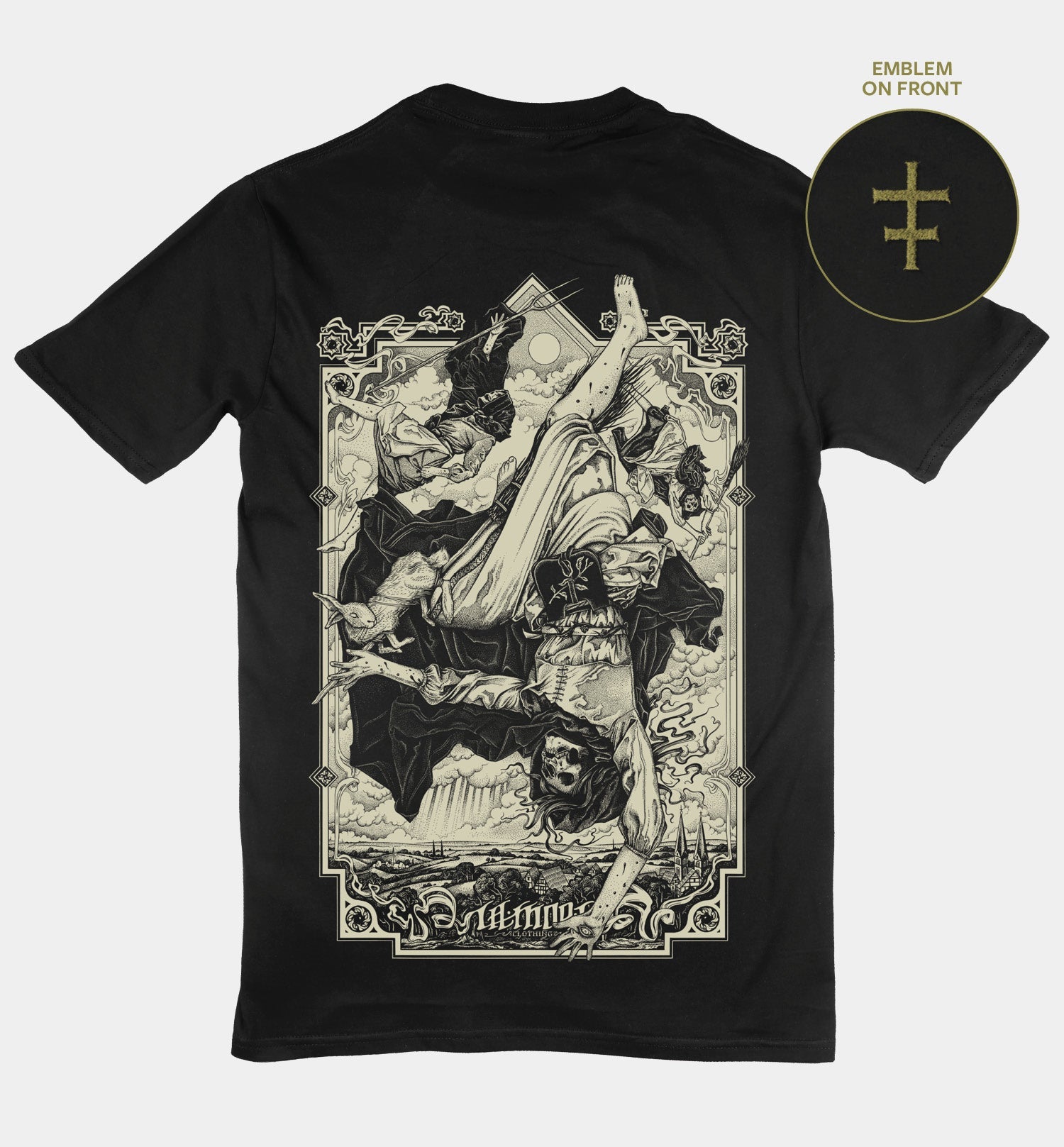 The Falling Sickness Back Print T-shirt (BW/B)