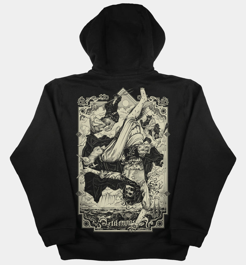 The Falling Sickness Pullover Hoodie (BW/B)