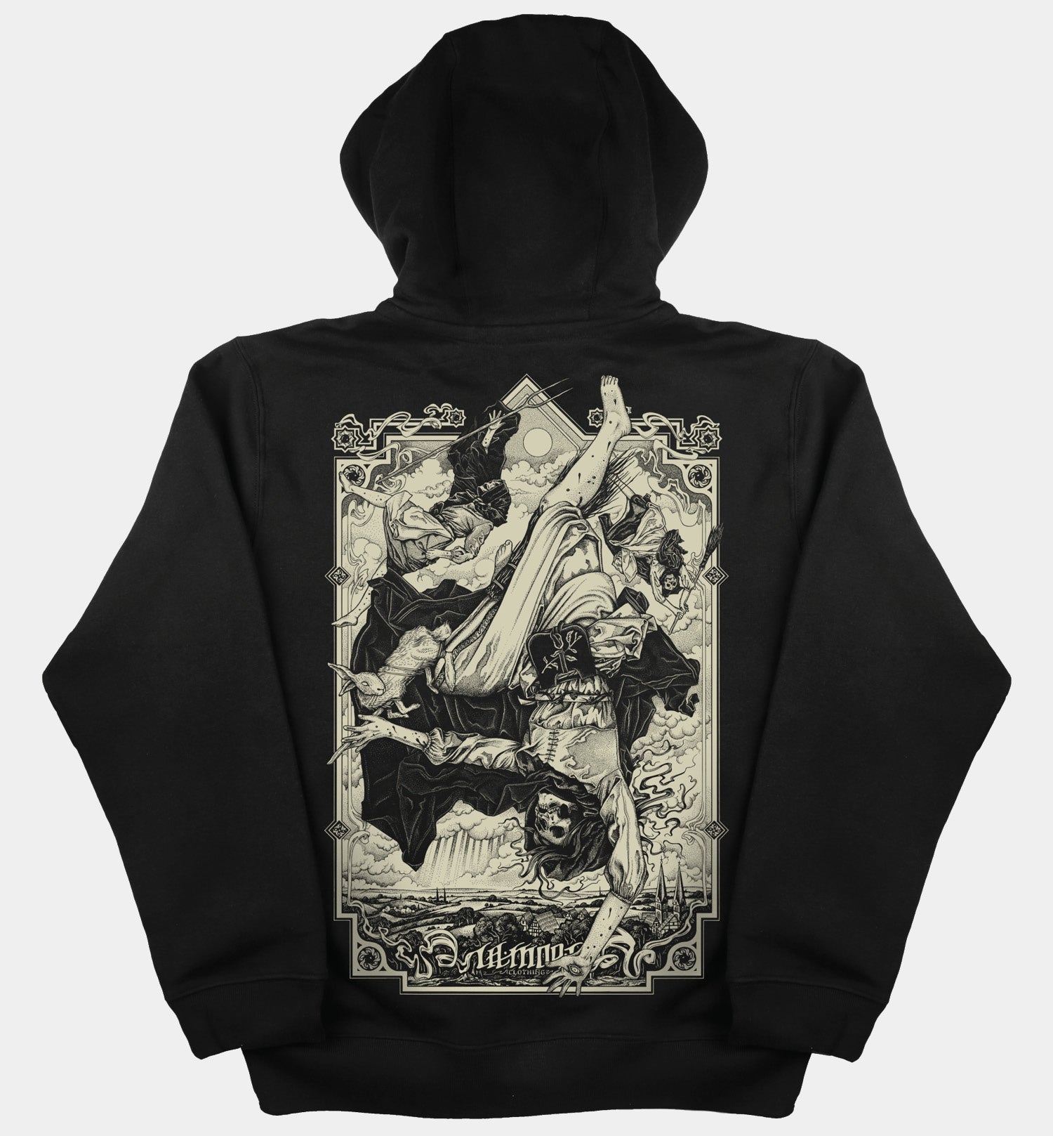 The Falling Sickness Full-Zip Hoodie (BW/B)
