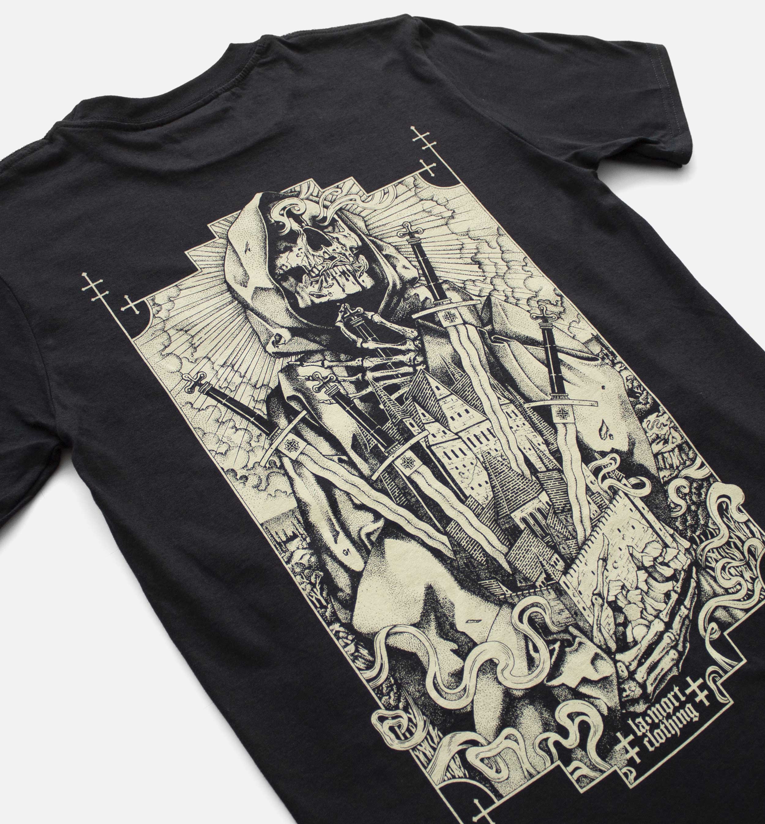 I Am The Blood Back Print T-shirt (BW/B)