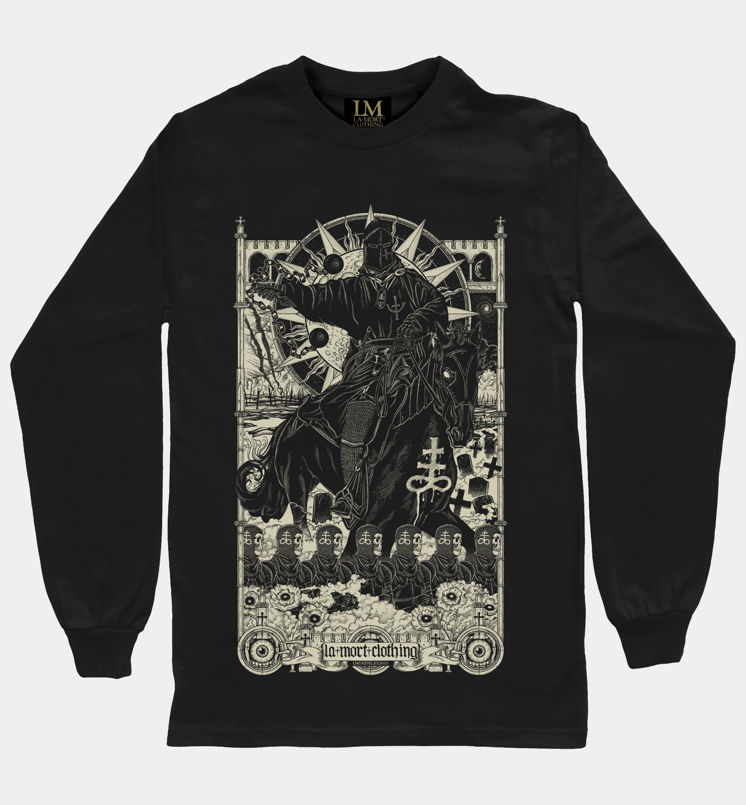 Death Long Sleeve T-shirt (BW/B)