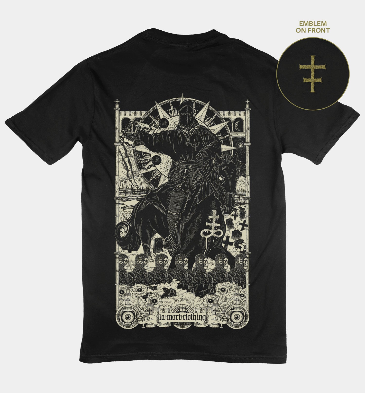 Death Back Print T-shirt (BW/B)