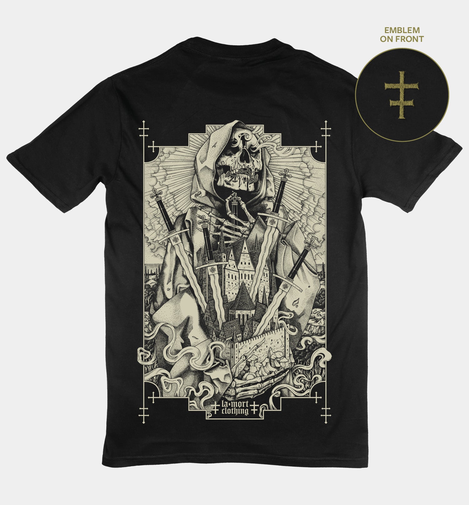 I Am The Blood Back Print T-shirt (BW/B)