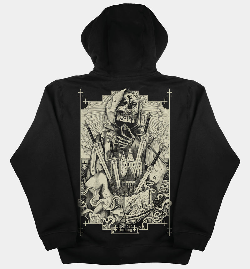 I Am The Blood Pullover Hoodie (BW/B)