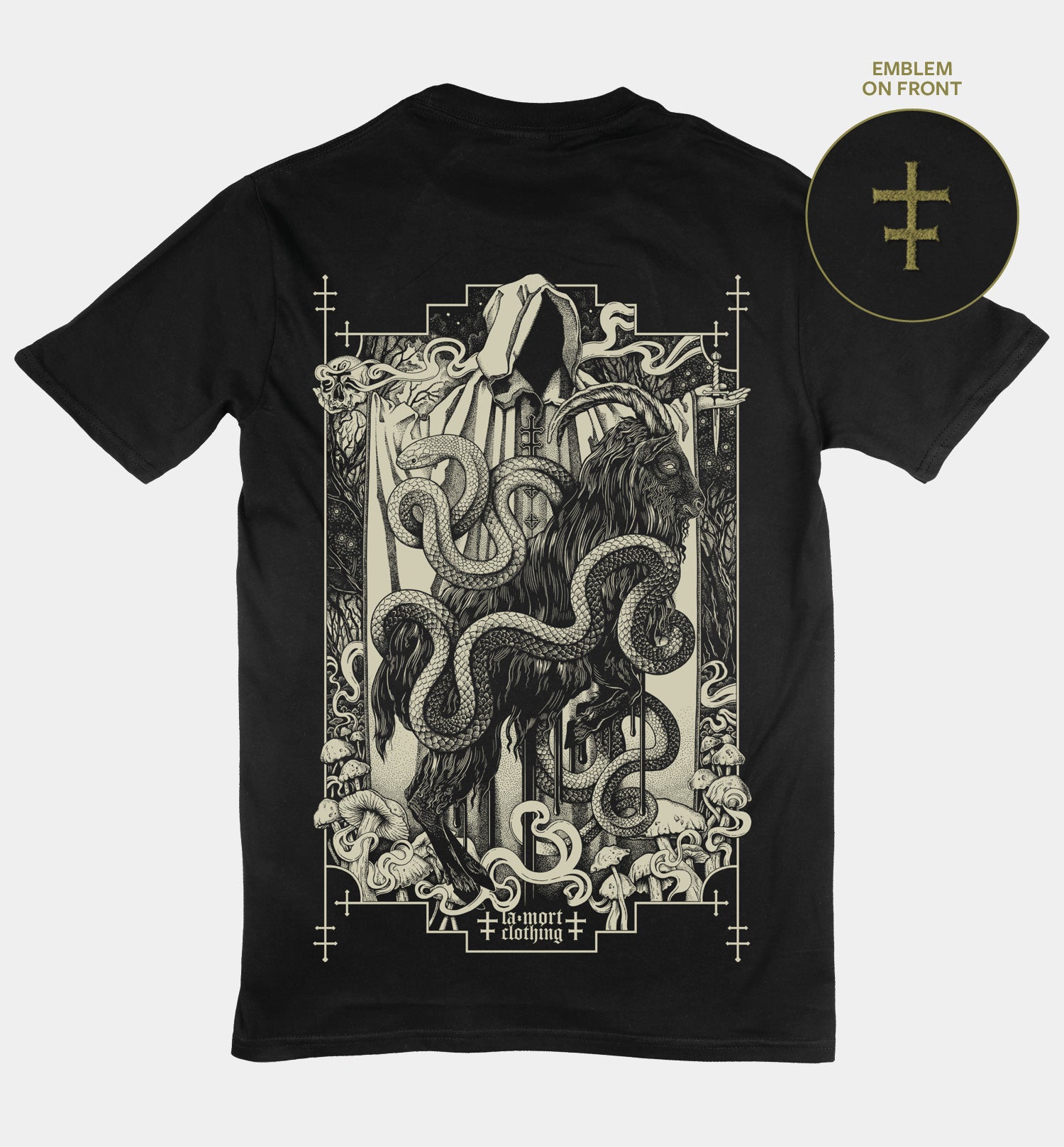 I Am The Clay Back Print T-shirt (BW/B)