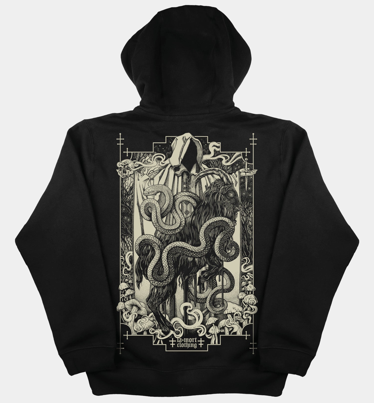I Am The Clay Full-Zip Hoodie (BW/B)
