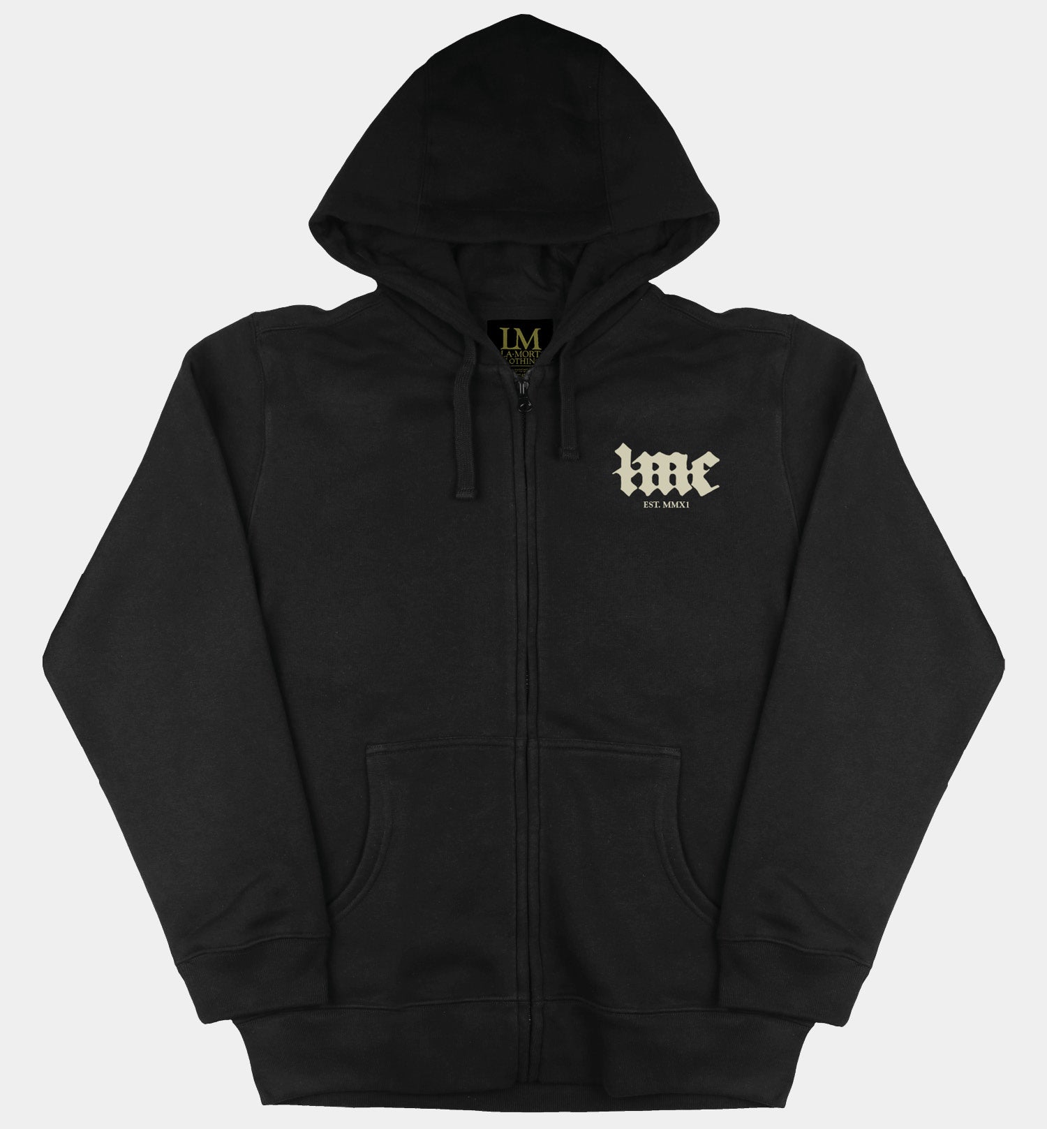 Morality Full-Zip Hoodie (BW/B)