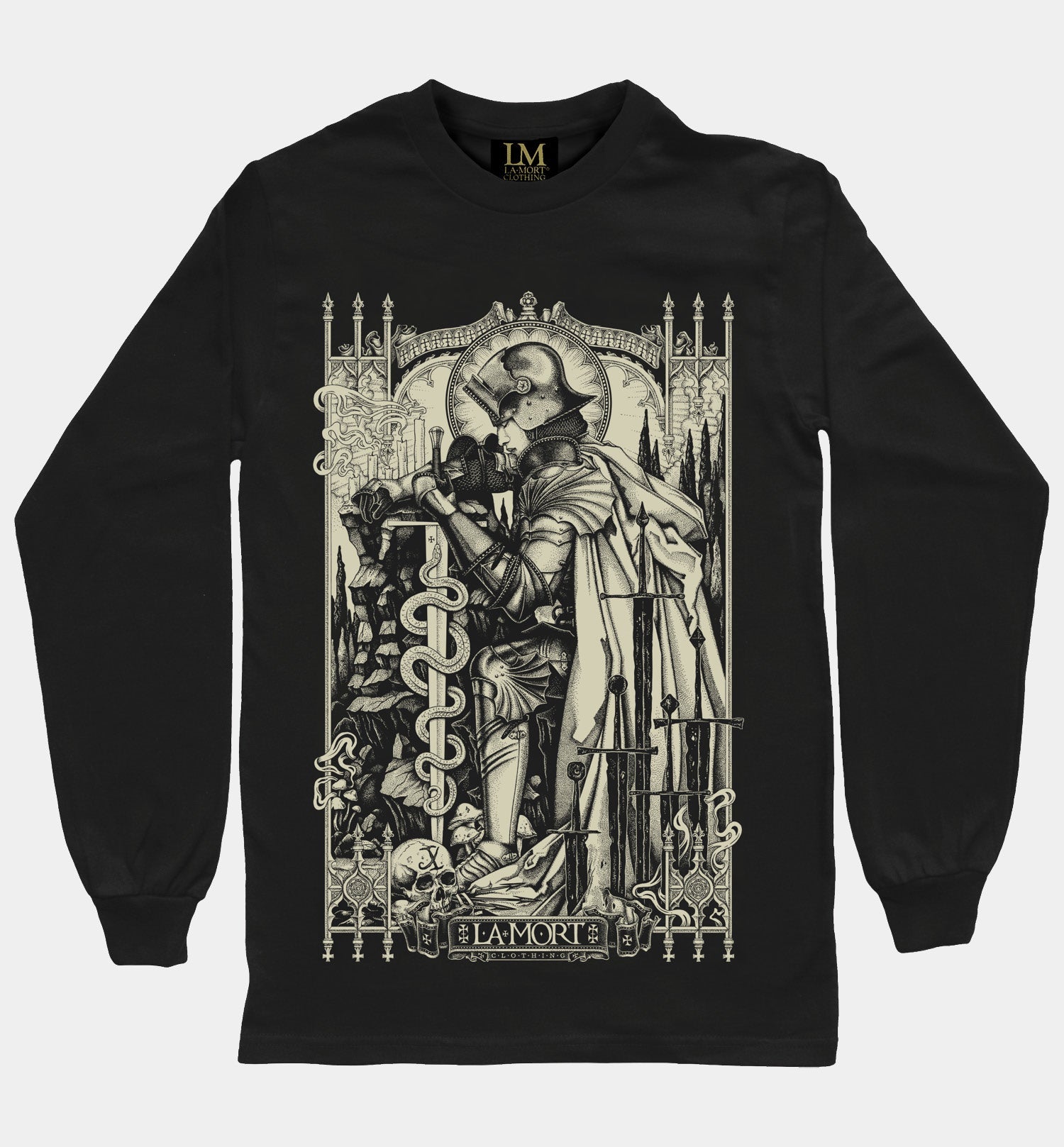 The Beguiling Long Sleeve T-shirt (BW/B)